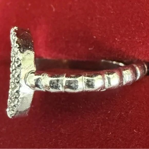 Sterling Silver 925 Ring Religious Miraculous Medal Made In Italy Adjustable NEW - Picture 6 of 10